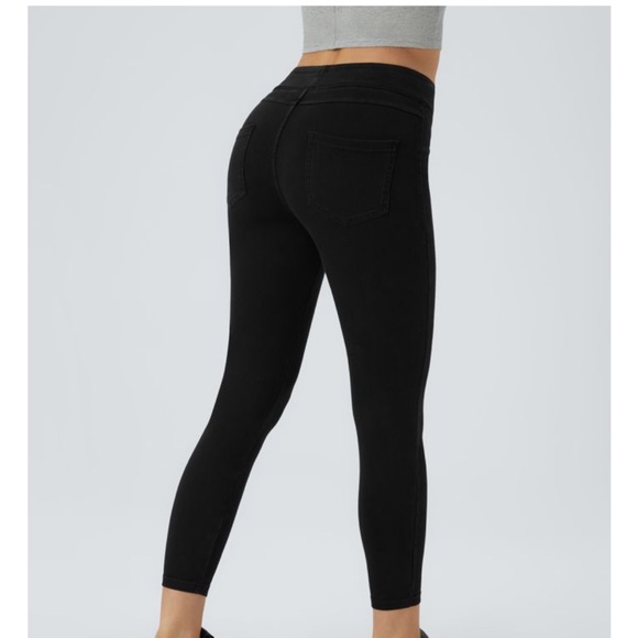 Halara Flex high waisted pocket denim casual leggings - Picture 4 of 7